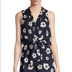 Design Lab Tie Front Romper